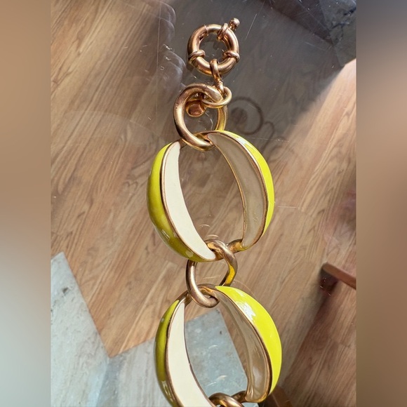 J. Crew lime and cream Chain Bracelet with Polished Finish - Picture 8 of 9